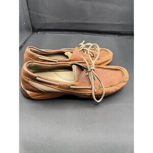 Sperry Top Sider Boat Shoes Intrepid Leather 9774811‎ Tan Brown Size 11M